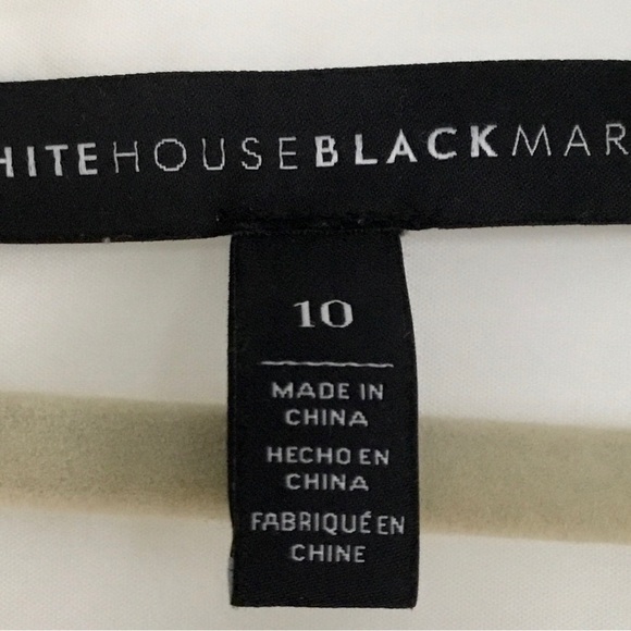 WHBM Long Sleeve White Button Down Blouse - Picture 5 of 6